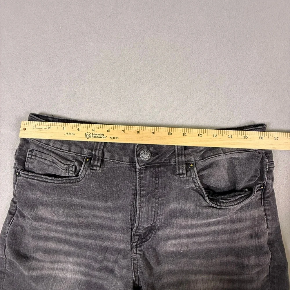 Buffalo David Bitton Driven Relaxed Straight Black Cut Off Denim Shorts Mens 33
